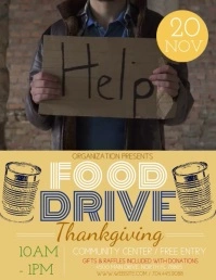 Food Drive Flyer (US Letter) template