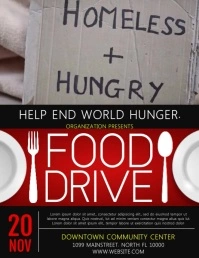 Food Drive Flyer (Letter pang-US) template