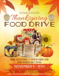 Food Drive Flyer (US Letter) template
