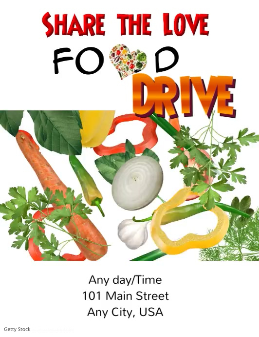 Food Drive Template PosterMyWall