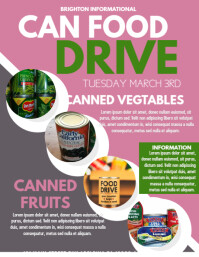 2 560 Food Drive Customizable Design Templates Postermywall