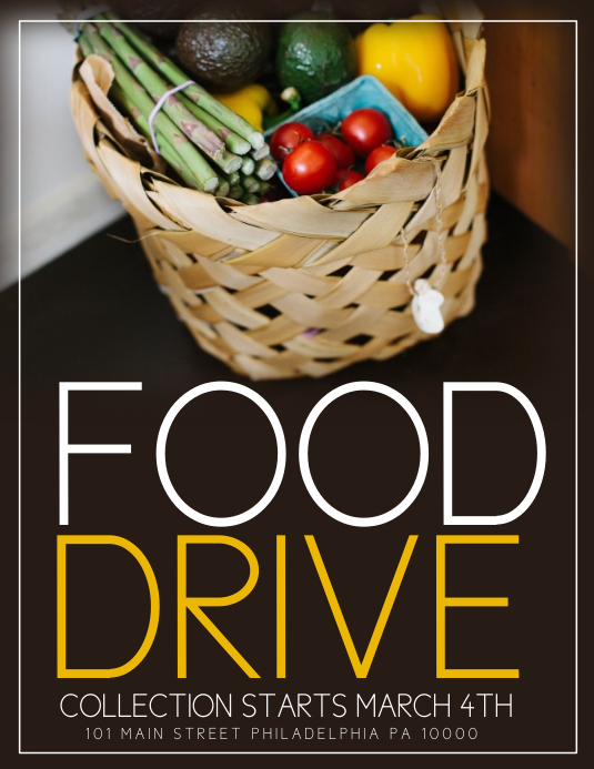 Food Drive Template PosterMyWall food-drive-template-postermywall