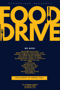 2 560 Food Drive Customizable Design Templates Postermywall