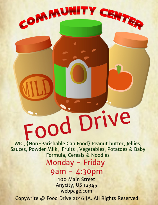 food-drive-template-postermywall