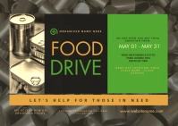Food Drive Postcard template