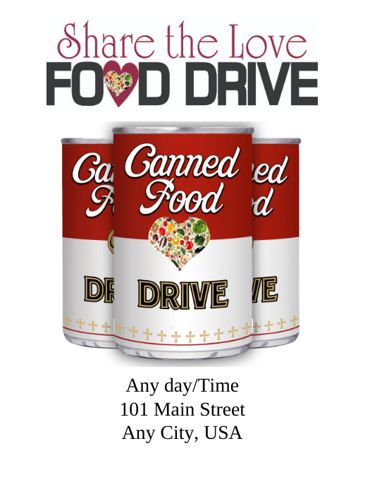 Food Drive Template PosterMyWall