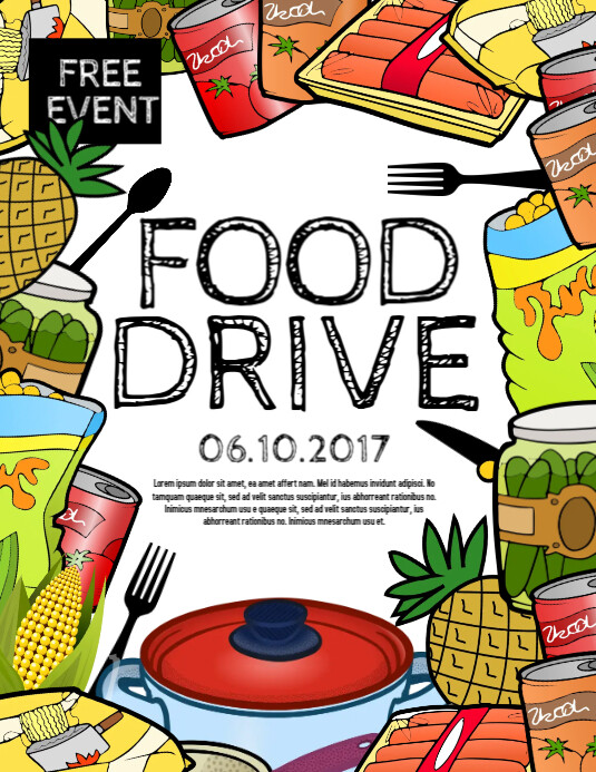 Copy Of Food Drive PosterMyWall Copy Of Food Drive PosterMyWall