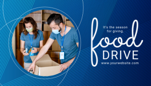 Food Drive Template ส่วนหัวบล็อก