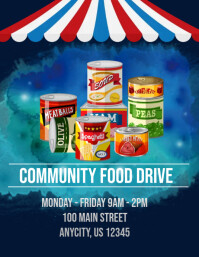 Food Drive Template Flyer (US Letter)