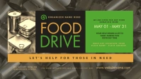 Food Drive Twitter Post template