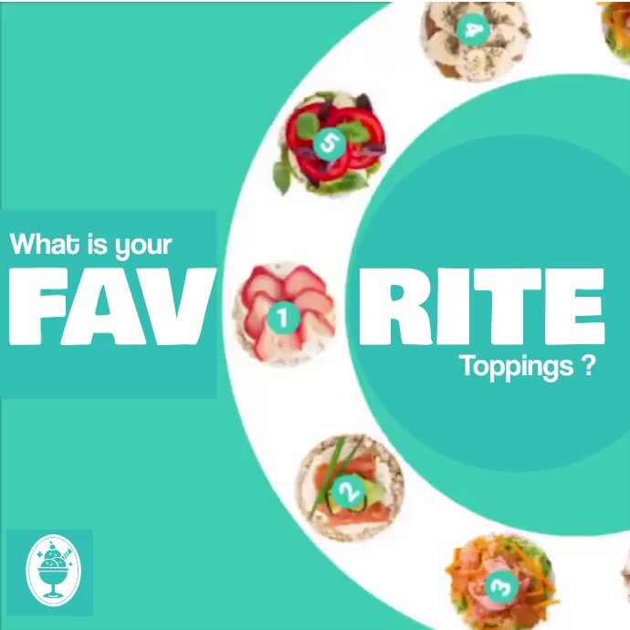 Food favorite topping video template | PosterMyWall