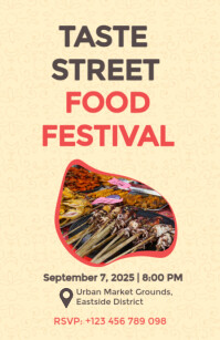 Food Festival & Pop-Up Eatery Event Poster Tabloid template