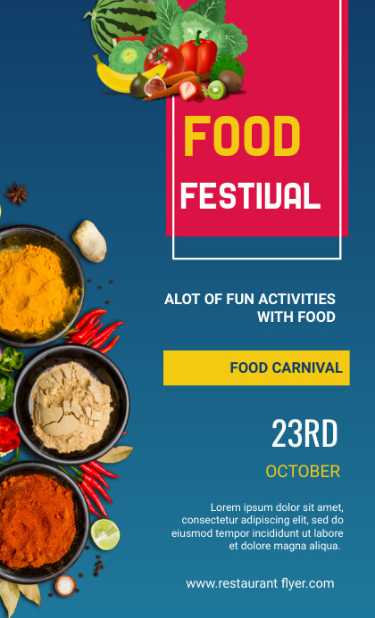 Food Fair Flier Copy of food festival flyer | PosterMyWall