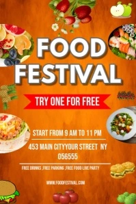 Food Festival Poster Template