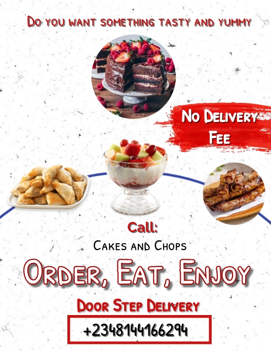 Food flier (1) Volantino (US Letter) template