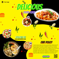 food flyer Instagram Post template