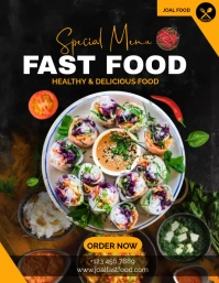 Food flyer template