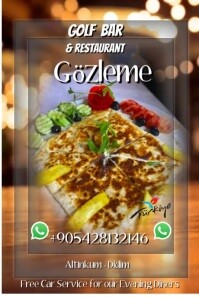 Food Flyer restaurant Poster template