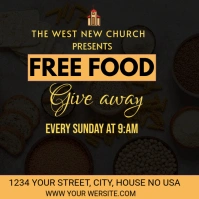 FOOD GIVE AWAY Pos Instagram template