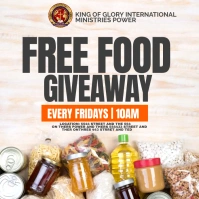 FOOD GIVEAWAY Publicación de Instagram template