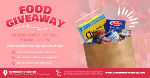 Food Giveaway Facebook Shared Image template