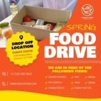Food Giveaway Instagram post Quadrato (1:1) template