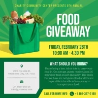 Food Giveaway Instagram post Cuadrado (1:1) template