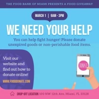 Food Giveaway Instagram post Carré (1:1) template