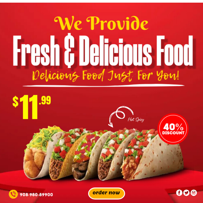 FOOD INSTA.E Template | PosterMyWall