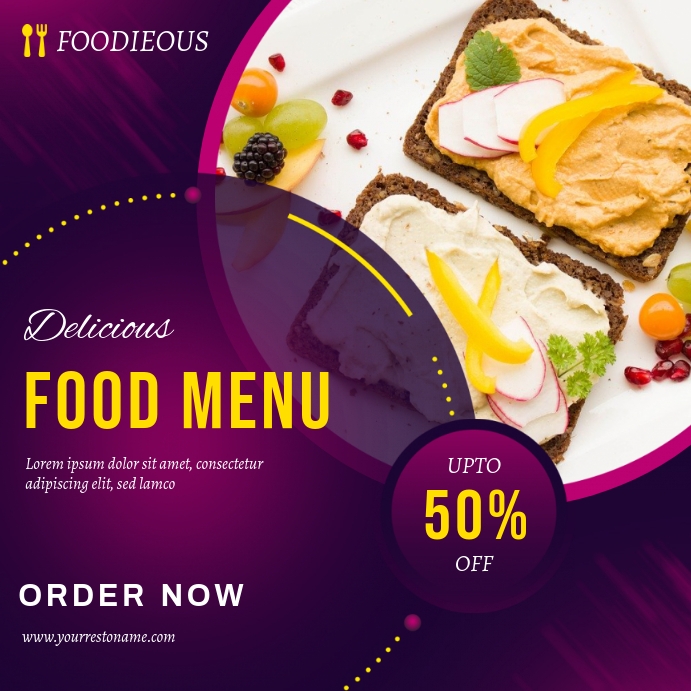 Templat Instagram Makanan Postermywall