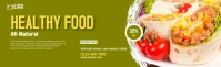 Food LinkedIn career cover photo template