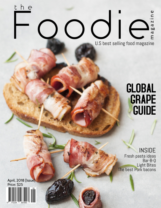 Food Magazine Cover Template Postermywall