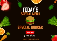 FOOD MENO Postal template