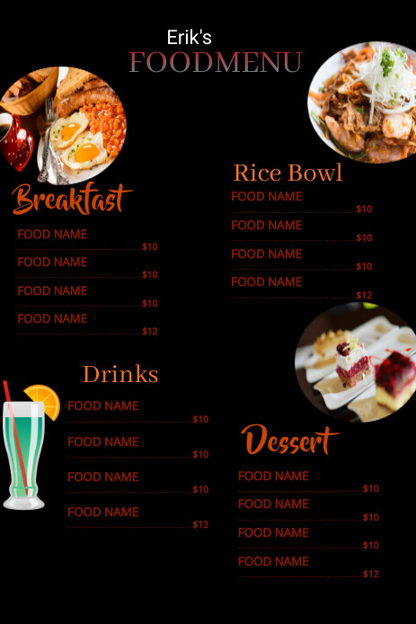 Food menu (2) Template | PosterMyWall