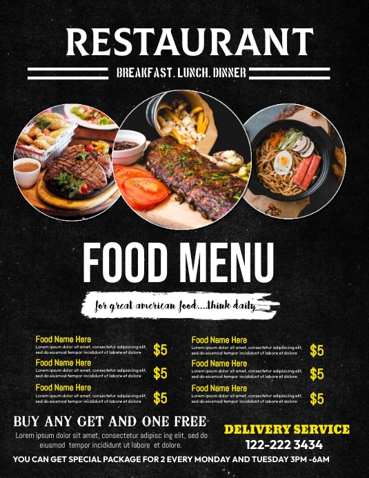 Copy of Food Menu Ads | PosterMyWall