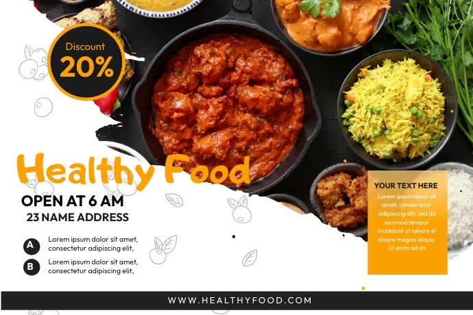 Food Menu Ads โปสเตอร์ template