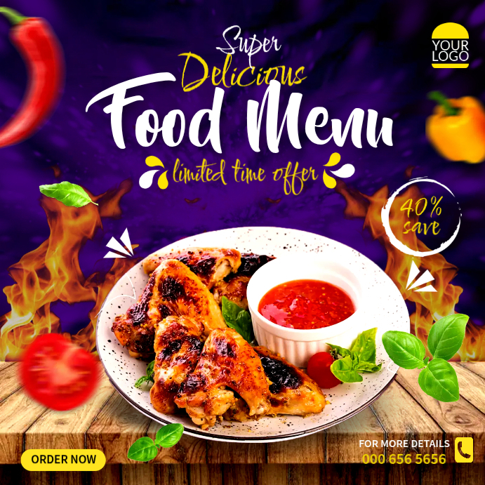 Menu Ad Example Food Menu Ads Template | PosterMyWall