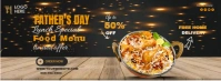 Food Menu Ads Facebook Cover Photo template