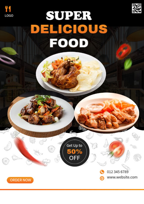 Food Menu Ads Template | PosterMyWall