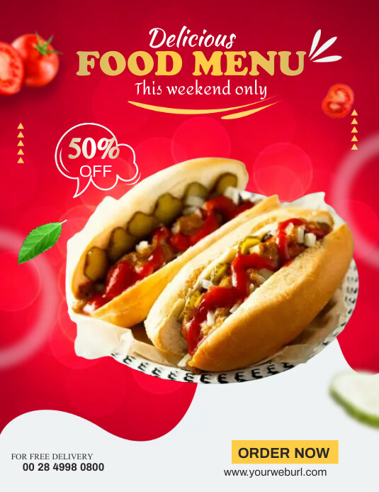 Food Menu Ads Template | PosterMyWall