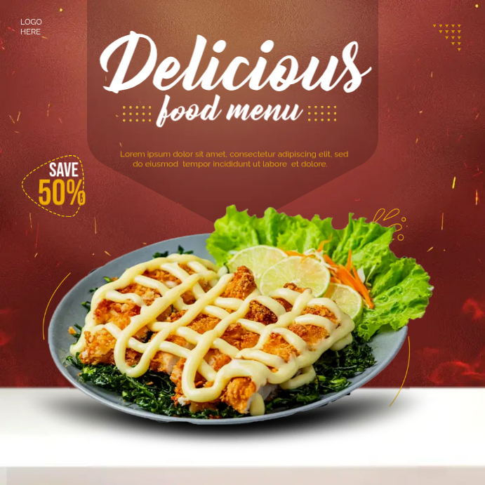 Food Menu Ads Template | PosterMyWall
