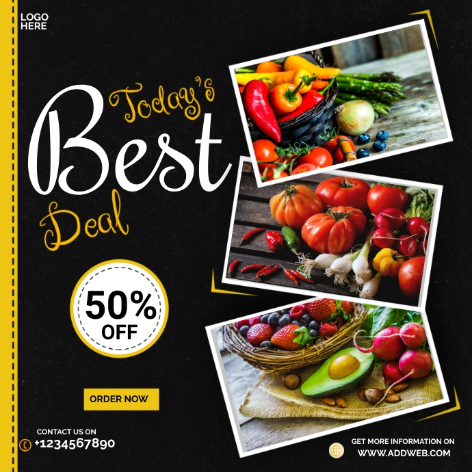 Food Menu And Delicious Burger Instagram Soci Template | PosterMyWall