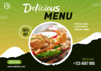 Food Menu Banner Template | PosterMyWall