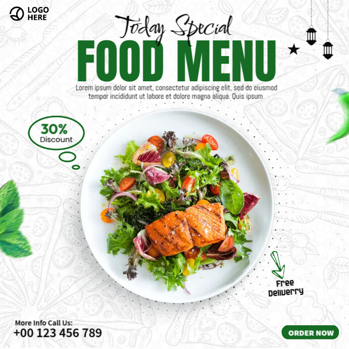 Food Menu Best Offer Template | PosterMyWall