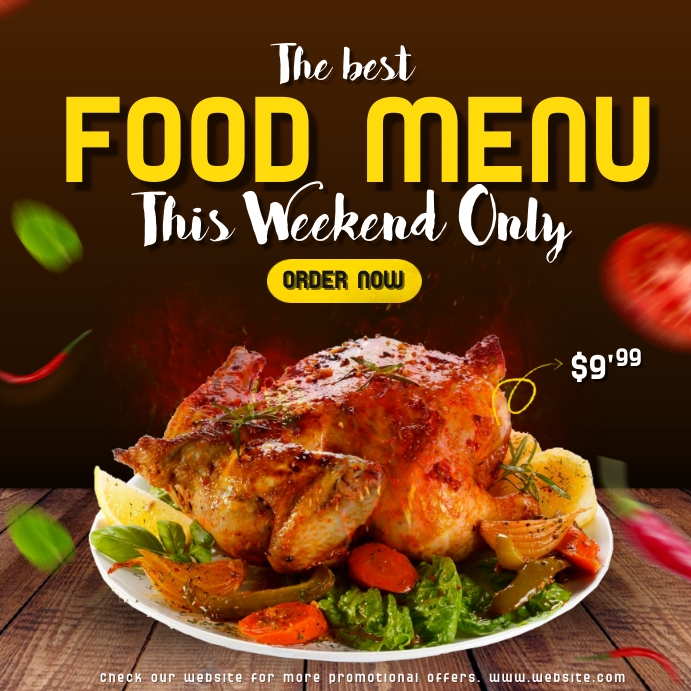 Copy of Food Menu Best Offer | PosterMyWall