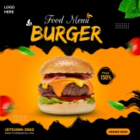 Burger Menu Template | PosterMyWall