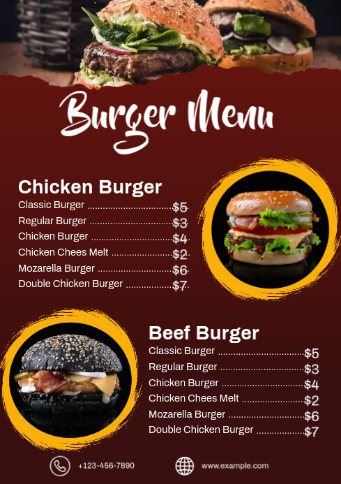 Foodway Menu Card Copy of Food Menu Card | PosterMyWall