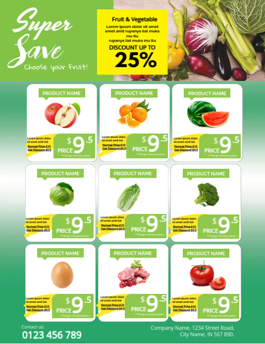 Food Menu Catalog Template PosterMyWall