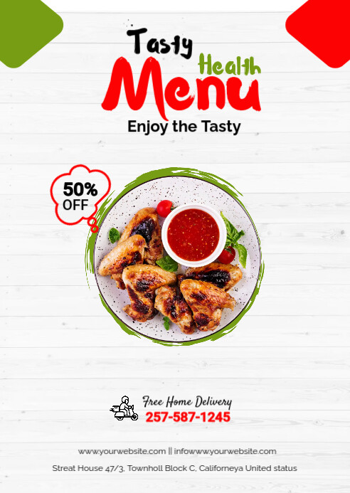 Menu Cover Element Food menu cover Template | PosterMyWall