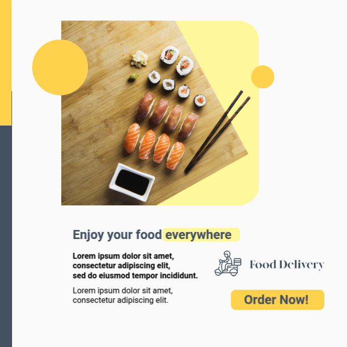 Modèle Food Menu Delivery | PosterMyWall